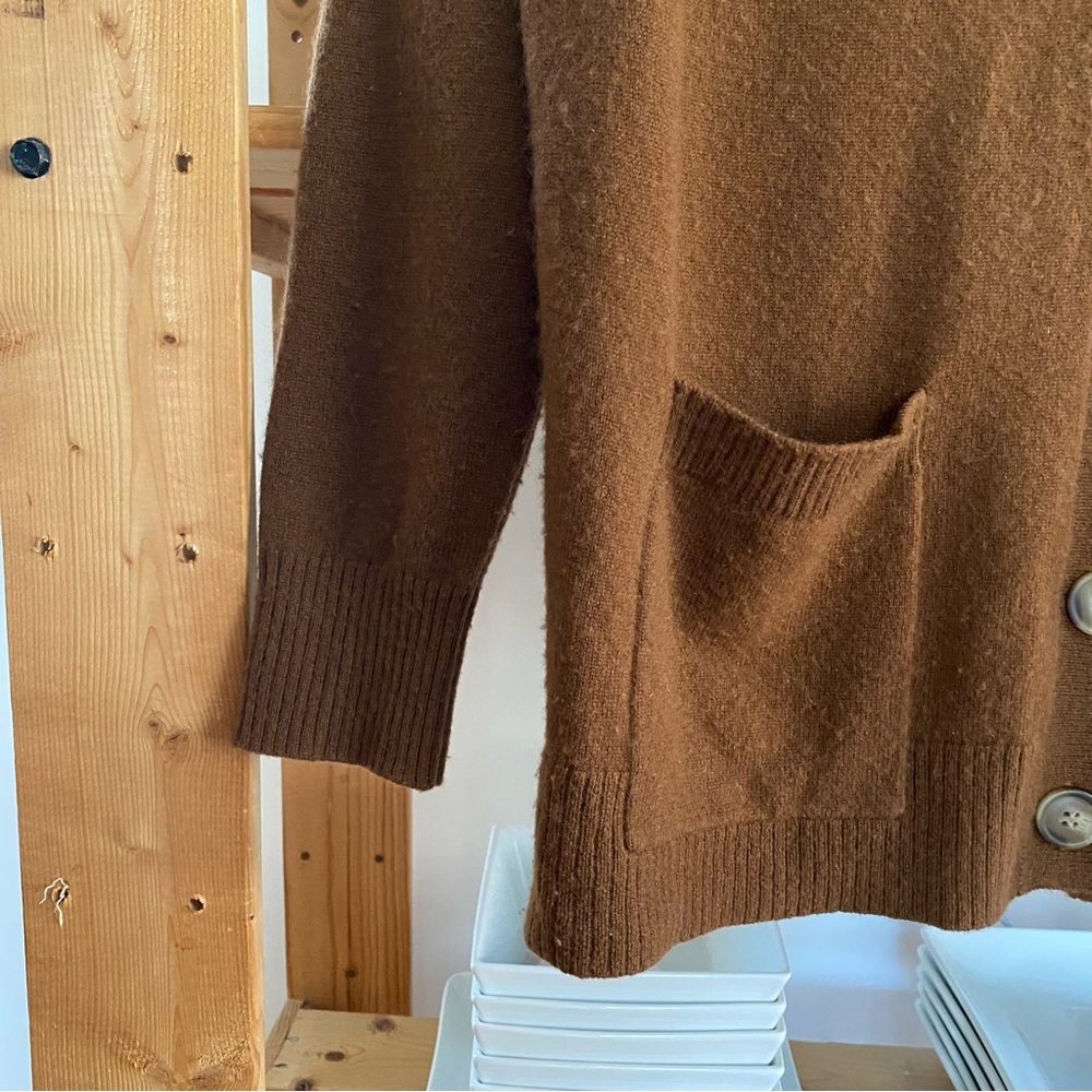 NAADAM Brown Women's Cardigan Sweater - Picture 6 of 14